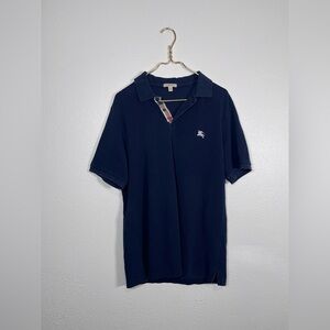 Burberry Dark Blue Polo Shirt size large